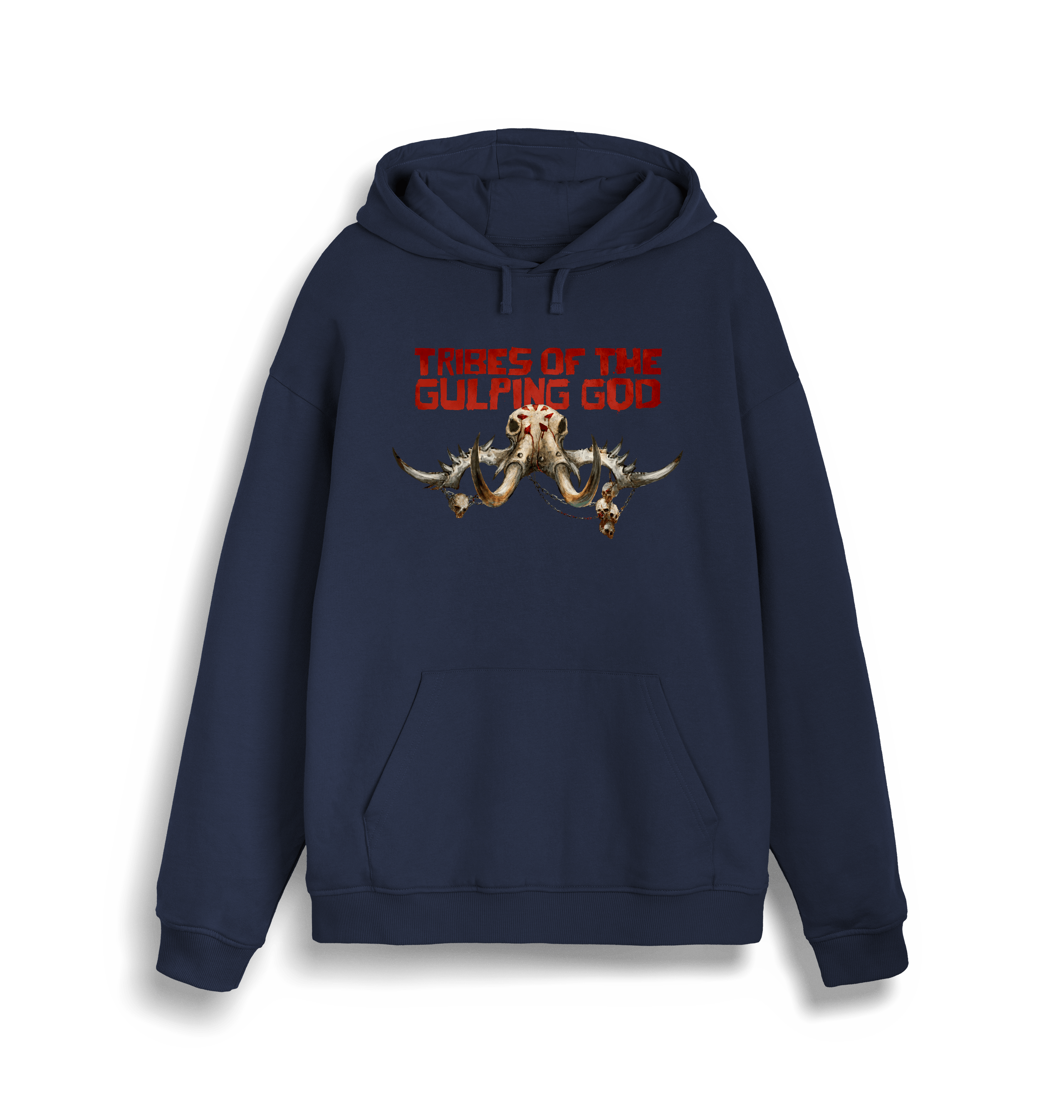 French Navy Printed Sweater Front